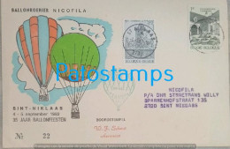 Delcampe - 258502 BELGIUM ST NIKLAAAS COVER CANCEL YEAR 1982 BALLON GLOBE AEROSTATIC NO POSTAL POSTCARD - Autres & Non Classés