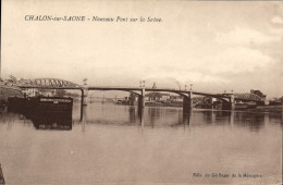 Delcampe - CPA Chalon Sur Saone Nouveau Pont Sur La Saone - Chalon Sur Saone