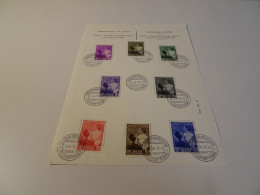 Delcampe - Belgien Michel 443-450 FDC Gedenkblatt (22568H) - ....-1951