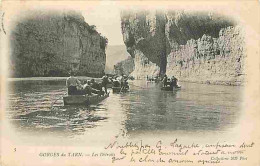 Delcampe - Carte Postale Ancienne - 48 - Lozère - Gorges Du Tarn - Les Détroits - Animée - Précurseur - CPA - Voir Scans Recto-Vers - Sonstige & Ohne Zuordnung