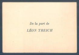 Delcampe - Carte De Visite Leon Treich 6 X 9 Cm - Visitenkarten
