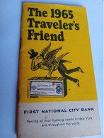 Delcampe - FIRST NATIONAL CITY BANK, THE 1965 TRAVELER"S FRIEND, 7 X 14 Cm 32 Pages - Dépliants Turistici