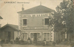Delcampe - 43 , LANGEAC , Hotel De La Gare , Eugene Sicard , Voir Le Dos , CF * 345 82 - Langeac