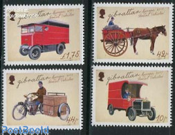 Delcampe - Gibraltar 2013 Europa, Postal Transport 4v, Mint NH, History - Nature - Transport - Europa (cept) - Horses - Post - Au.. - Poste