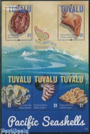 Delcampe - Tuvalu 2013 Tuvalu, Shells, Tel Aviv 2013 5v M/s, Mint NH, Nature - Shells & Crustaceans - Philately - Meereswelt