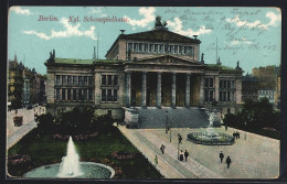 Delcampe - AK Berlin, Königliches Schauspielhaus Mit Denkmal, Gendarmenmarkt - Mitte