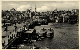 Delcampe - CPA Galata Konstantinopel Istanbul Türkei, Galata Brücke, Wasser, Boote, Stadtansicht - Türkei
