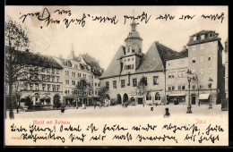 Delcampe - AK Jena, Markt Mit Rathaus - Jena