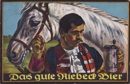 Delcampe - Gest. Das Gute Riebeck Bier, Feldpost 1916, 1x Best. Ecke - Werbepostkarten