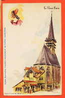 Delcampe - 00458 ● Le VIEUX PARIS (75003 ) Eglise SAINT-JULIEN Des MENETRIERS-Actuel 170 Rue St Martin- Illustration ROBIDA 1900 - Paris (03)