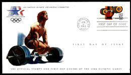 Delcampe - HALTÉROPHILIE - USA JEUX OLYMPIQUES LOS ANGELES - Pesistica