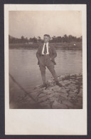 Delcampe - Vintage Postcard Germany RPPC Boy On Shore Portrait - Abbildungen