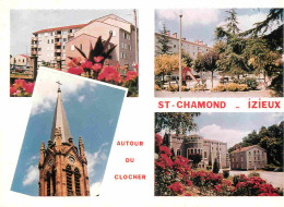 Delcampe - Carte Postale - 42 - Saint Chamond - Izieux - Autour Du Clocher - Multivues - CPM - Voir Scans Recto-Verso - Poscard - C - Saint Chamond