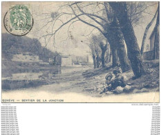 Delcampe - 10vo   PUBLICITE CHAMPAGNE MERCIER GENEVE SENTIER DE LA JONCTION ENVOYEE AU CAFETIER DE SURY LE COMTAT - Werbepostkarten