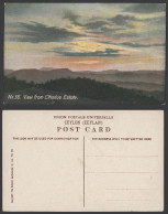 Delcampe - Ceylon Old Colour Postcard View From Elkadue Estate The Colombo Apothecaries Co. - Sri Lanka (Ceylon)