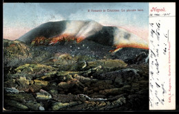 Delcampe - Cartolina Napoli, Il Vesuvio In Eruzione, Le Piccole Lave - Napoli (Neapel)