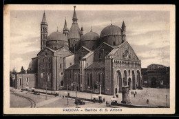 Delcampe - Cartolina Padova, Basilica Di S. Antonio Con Vista Panoramica - Padova (Padua)