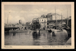 Delcampe - Cartolina Civitavecchia, Capitaneria Di Porto E Piroscafi Del Bernini - Civitavecchia