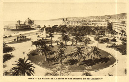 Delcampe - NICE - LE PALAIS DE LA JETEE ET LES JARDINS DU ROI ALBERT 1 Er - Monumenti, Edifici