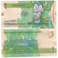 Delcampe - Turkmenistan 1 Manat 2012 UNC "AA" - Turkménistan
