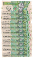 Delcampe - Turkmenistan 10x 1 Manat 2017 UNC Commemorative - Turkménistan