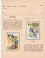 Delcampe - Planches 10 Chromos Tziganes Campement Pèlerinage Saintes Maries De La Mer Roulotte Montreur D'Ours Gitan Bohémien - Nestlé