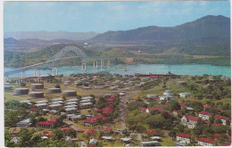 Delcampe - Vista De Balboa, La Boce Y Del Puente De Las Americas-View Of Balboa La Baca And The Thatcher Ferry Bridge-1960s - Panama