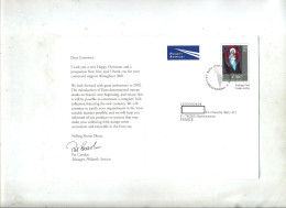 Delcampe - Carte De Voeux Noel Fdc 2001 - FDC