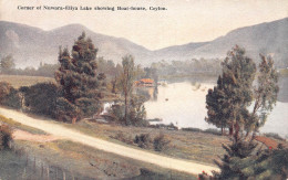 Delcampe - A778 Ceylon Sri Lanka Corner Of Nuwara Eliya Lake Showing Boat House Postcard - Welt