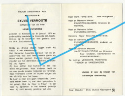 Delcampe - SYLVIE VERMOOTE, Koksijde 31 Januari 1879 - Oostende 16 November 1970 - Andachtsbilder