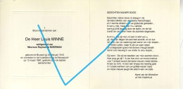 Delcampe - Louis MINNE, Brussel Op 24 Februari 1913 - Nieuwpoort Op 12 Maart 1997 ( - Andachtsbilder