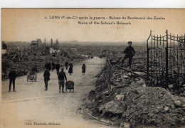 Delcampe - Lens Ruines Du Boulevard Des Ecoles - Lens
