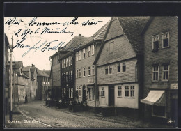 Delcampe - AK Borken / Hessen, Oberstadt, Strassenpartie Mit Geschäften - Borken