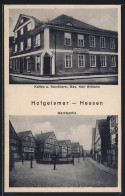 Delcampe - AK Hofgeismar I. Hessen, Kaffee Karl Wilhelm, Marktpartie - Hofgeismar