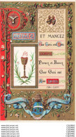 Delcampe - CHROMOS - S01683 - Images Religieuses Canivet Souvenir Première Communion Madeleine Houdard Eglise St Maixent - Devotieprenten
