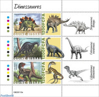 Delcampe - Guinea Bissau 2022 Dinosaurs, Mint NH, Nature - Prehistoric Animals - Prehistory - Vor- U. Frühgeschichte