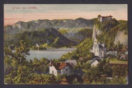 Delcampe - Vintage Postcard Slovenia Bled Veldes Lake Castle Island C1905 - Slovénie