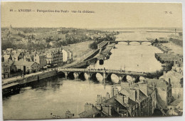 Delcampe - CPA - 49 - ANGERS - Perspective Des Ponts - Vue Du Château - 46 - Angers