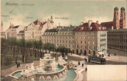 Delcampe - ALLEMAGNE - München - Maximiliansplatz - Fontaine Wittelsbacherbrunnen - CPA - München