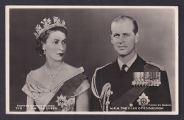 Delcampe - Vintage Postcard United Kingdom Britain Queen Elizabeth II Prince Philip Royal - Königshäuser