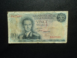 Delcampe - LUXEMBOURG * : 20 FRANCS  7.3.1966   P 54a     TB - Luxembourg