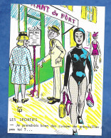 Delcampe - CPSM ILLUSTRATEUR SAINT GENIES LES SPORTIFS PIN UP Sexy Restaurant  Je Prendrais Bien Des Cuisses De Grenouilles.. - Humour