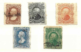 Delcampe - MEXICO   -  1874  - Yvert Nr  55/59 - México