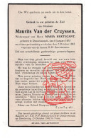 Delcampe - DP Maurits Van Der Cruyssen ° Dendermonde 1873 † 1942 X Maria Hertecant - Andachtsbilder
