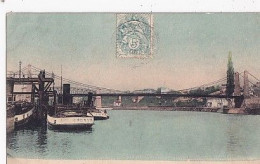 Delcampe - ANDRESY        FIN D OISE   LE PONT SUSPENDU     +   GUEPES - Andresy