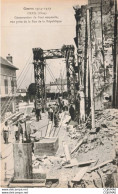 Delcampe - 60 - CREIL - S35079 - Construction Du Pont Suspendu Vue Prise De La Rue De La République - Creil
