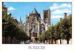 Delcampe - BOURGES Le Chevet De La Cathedrale Saint Etienne Vu Du Boulevard De Strasbourg 14(scan Recto-verso) MA981 - Bourges
