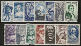 Delcampe - France    .  Y&T     .  14 Timbres   .     *     .    Neuf Avec Gomme - Unused Stamps