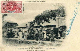 Delcampe - GAMBIE - RIVIERE GAMBIE - Ste Marie De Bathurst - Le Marché Aux Provisions En 1912 - - Gambia