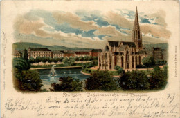Delcampe - Stuttgart - Johanneskirche - Litho - Stuttgart